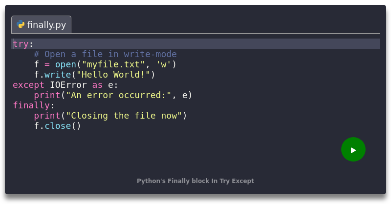 python-exception-handling-with-try-except-python-3-code-example