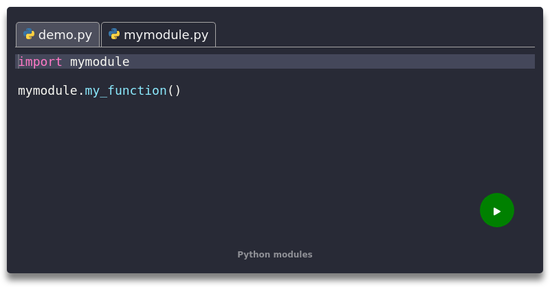 Python modules